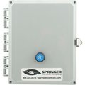 Springer Controls Co NEMA 4X Enclosed Motor Starter, 38A, 3PH, Separate Coil Voltage, Reset Button, 100-250V, 24-29A AF3806R2M-3K